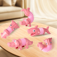 Jouets extensibles pour enfants yxs, crocodile, calmar, requin, animaux, Lalalle, ensemble souple et polyvalent pour soulager le stress