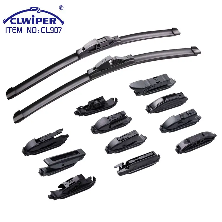 CLWIPER Auto parts beam style flat multi-adapter windshield wipers