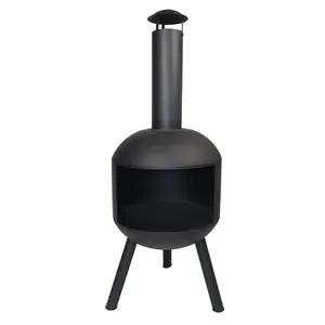 Easy to install firepit pizza oven wood fired camping fire pit patio heater big brazier fireplace outdoor