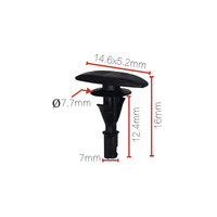 F99 Clip de fixation personnalisé OEM N806289-S pour capot moteur, rivets de fixation PA66 pour véhicule, pare-chocs de voiture, garniture de porte