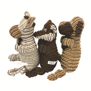 Dog Donkey Fox Squeaky Plush Chew Toys Durable Molar Teeth Cotton <b>Down</b> Interactive Plush Dog Chew Toys - Product Image 3