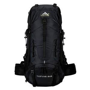 Personalizzato 50L nero leggero zaino da viaggio impermeabile in Nylon in poliestere foderato per l'arrampicata Trekking nei campi di <span class=keywords><strong>montagna</strong></span> - Product Image 4