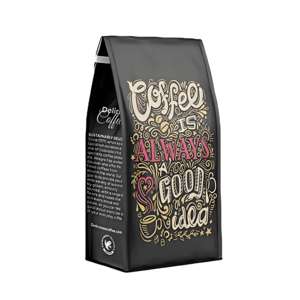 Support de valve de sac de grains de <span class=keywords><strong>café</strong></span> à fond plat réutilisable imprimé personnalisé feuille d'aluminium fermeture à glissière latérale thermoscellée pour l'utilisation de gelée - Product Image 3