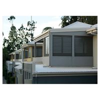 Volets en aluminium résistant aux intempéries pour hôtels et espaces commerciaux