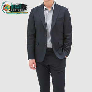 Veste de costume homme ajustée, blazer formel slim, simple boutonnage, col cranté, manches longues, pour affaires, bureau, mariage - Product Image 6