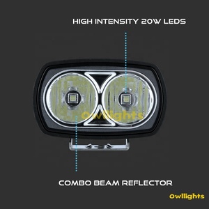 Luz LED de trabajo todoterreno para camiones, luces <span class=keywords><strong>antiniebla</strong></span> DE 4,8 pulgadas para tractores, luces de conducción, lámpara de coche y barco de 12V y 24 voltios - Product Image 4