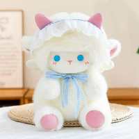 Peluche Mouton Ange Adorable - Poupée Douce et Chaude à Câliner pour Enfants et Adolescents, Cadeau d'Anniversaire, Article Promotionnel