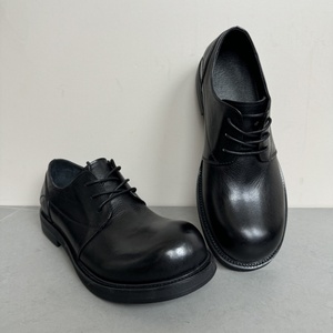 Chaussures Derby Rétro Britanniques Faites à la Main pour Hommes, Rehaussantes, à Lacets, Bout Pointu, Couleur Vieillie, Tendance, en Cuir Respirant - Product Image 4