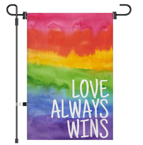 Personnalisé fierté LGBTQ jardin drapeau Inclusion diversité lesbienne <span class=keywords><strong>Gay</strong></span> bisexuel transgenre égalité drapeau de cour petite Mini cour extérieure - Product Image 2