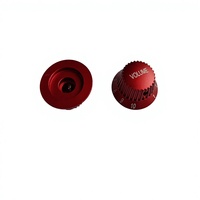 Boutons de commande de volume et de tonalité pour guitare, en laiton, style cannelé, usinés CNC sur mesure, pour potentiomètre, pièce usinée CNC moletée