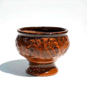 Tringle à plantes en céramique, pot multicolore sculpté, style européen, offre spéciale - Product Image 3