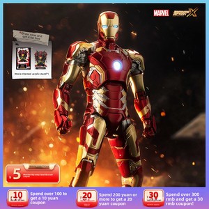 YD TOYS Figura de Acción de Marvel, Personaje de Dibujos Animados Chinos, Mk43, Ojos y <span class=keywords><strong>Pecho</strong></span> Brillantes, 7 Pulgadas, Escala 1:10, Material PVC, Figura de Película Autorizada y Original - Product Image 2