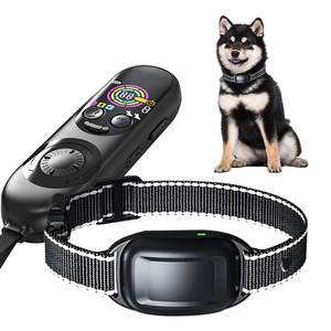 Collar de entrenamiento para perros con descarga eléctrica segura con Control remoto Collar de entrenamiento con tapón de ladridos para perros - Product Image 1