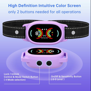 Nuevo <span class=keywords><strong>Collar</strong></span> de Adiestramiento Inteligente Recargable e Impermeable con <span class=keywords><strong>Control</strong></span> Automático de Ladridos para Perros - Product Image 4