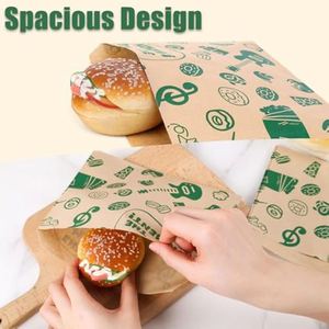 Sacs d'emballage alimentaire personnalisés, livraison de collations, sacs en papier kraft blanc et brun avec votre propre logo - Product Image 3