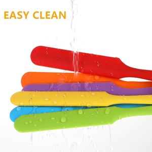 One-Piece Long Handle <b>Silicone</b> Spatula-Multi-Purpose Scraper for <b>Baking</b> Mixing Flour Butter Jam Cake Icing Dishwasher Oven Safe - Product Image 5