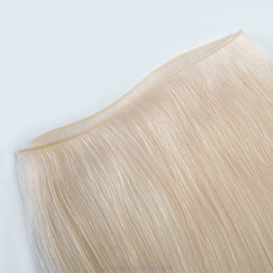 Extensions di capelli umani vergini Remy 100% non siliconati, a doppia trama, 12A 100g, biondi, voluminosi e ricci, Genius Weft - Product Image 3