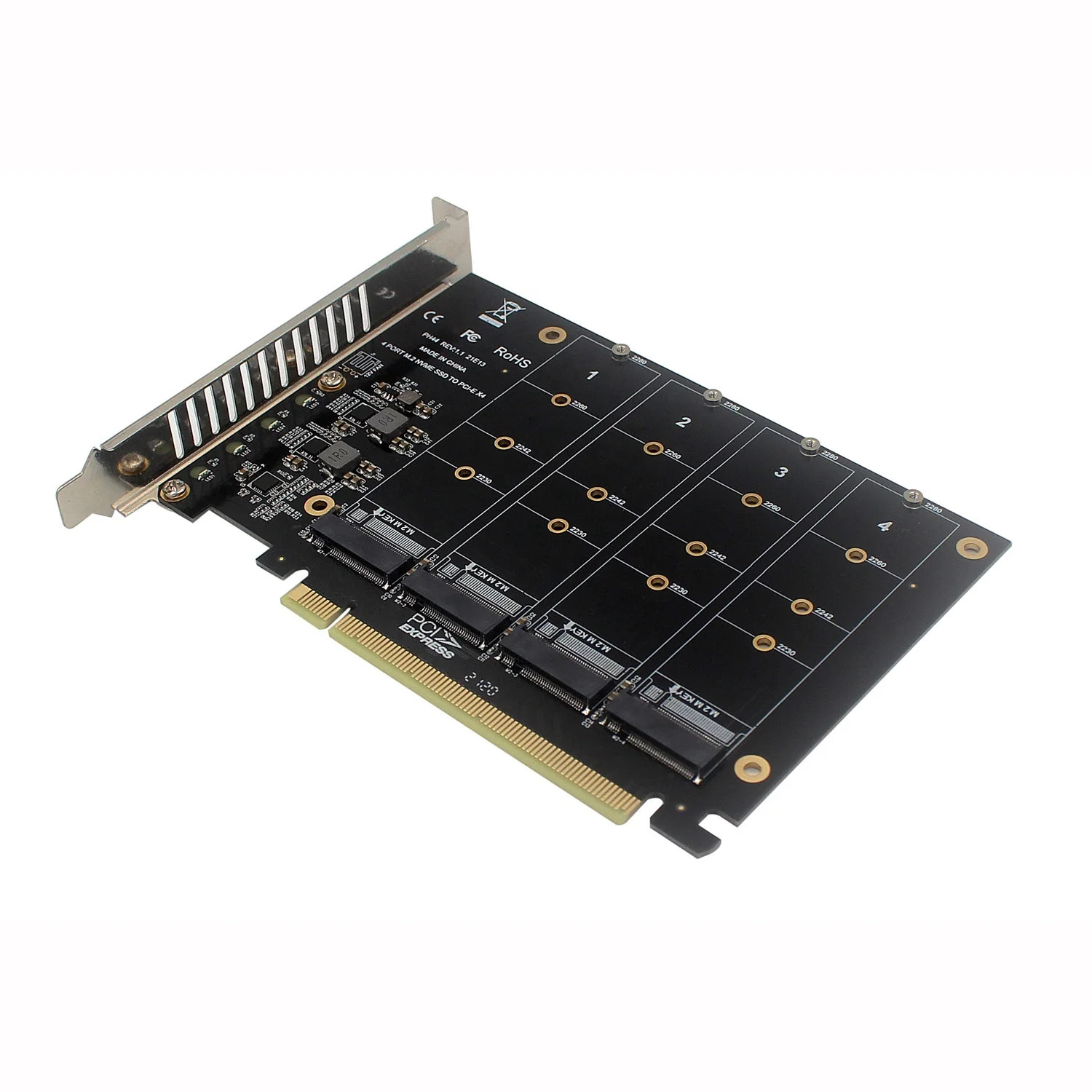 OEM M.2 Nvme to Pcie Add on Cards Adapter X1 4 Nvme Pcie X16 3.0 a Nmve Express Card to Pcie X16 Adapter
