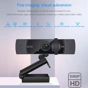 เว็บแคม 1080P 2 ล้านพิกเซล 60 เฟรมต่อวินาทีอินเทอร์เฟซ USB โฟกัสอัตโนมัติสำหรับการประชุมทางวิดีโอสตรีมมิ่งสด - Product Image 2