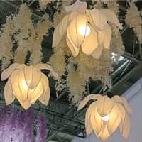LT230107 Lampe suspendue moderne Lotus Lampe suspendue décorative Led Suspension Prop Event For Wedding Party