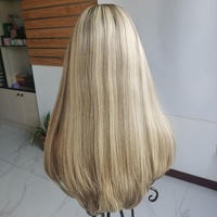Perruque casher sur mesure Qingdao Modern Hair, en cheveux Remy européens, avec dessus en soie, pour femmes juives, noir naturel, ondulé/lisse