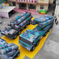 Décoy gonflable en PVC imperméable camouflage numérique en forme de missile, fusée ou char pour décorations d'événements et fêtes