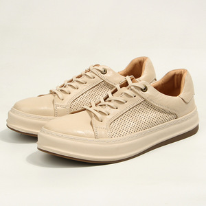 Baskets décontractées Off White pour hommes, à lacets, en cuir respirant, style jeune - Product Image 5