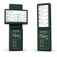 Papan Informasi Digital Halte Bus Tahan Air Modern dengan Kustomisasi Perangkat Lunak Cloud, Dukungan GTFS, untuk Luar Ruangan