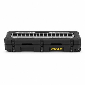 Porte-bagages <span class=keywords><strong>de</strong></span> <span class=keywords><strong>toit</strong></span> <span class=keywords><strong>de</strong></span> voiture FXAP 100L, boîte <span class=keywords><strong>de</strong></span> rangement en PE rotomoulé avec panneau MOLLE, support à dégagement rapide pour camping et expéditions - Product Image 1