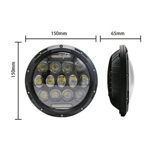 Phare LED Moto Yosovlamp 75W Tout-Terrain Avant 7500LM 1 Lentille Garantie 1 An Rénovation/Mise à Niveau Nouvelle Vente Directe Usine - Product Image 4