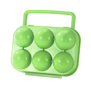 6-Grid Camping <b>Egg</b> Box Shockproof <b>Egg</b> Protection Boxes Dropproof Portable <b>Egg</b> Container Non-slip with Handle for Kitchen - Product Image 4