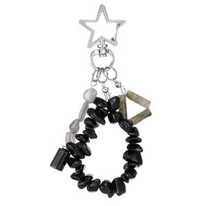 Collana Artigianale Delicata con Pietre Curative, Quarzo Rosa e Citrino, Chiusura <span class=keywords><strong>a</strong></span> <span class=keywords><strong>Stella</strong></span> in Lega Metallica, Pietre Naturali Irregolari Energetiche - Product Image 6