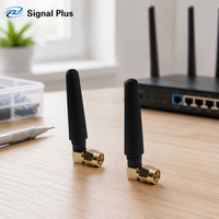 Antena RF Karet Omni Directional 433MHz Sudut Kanan SMA Male yang Dapat Disesuaikan, Antena LoRa Eksternal, Antena Komunikasi