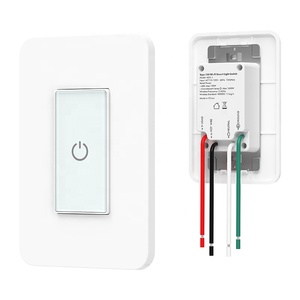 1/2 Gang WiFi uzaktan kumanda akıllı ev duvar dokunmatik WiFi akıllı ışık anahtarı WiFi duyarlı dokunmatik anahtarı Tuya Alexa ile çalışmak - Product Image 2