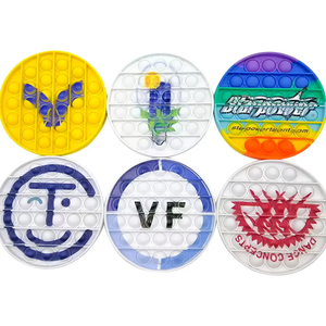 Logo personalizzato stampato in Silicone Pop giocattolo Push <span class=keywords><strong>It</strong></span> <span class=keywords><strong>Bubble</strong></span> giocattoli promozionali in Silicone Fidget giocattolo Pop sensoriale - Product Image 2