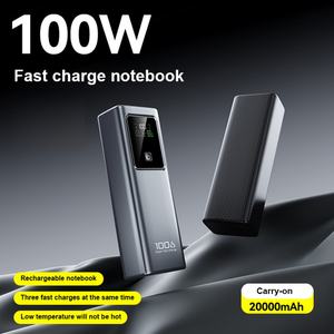 Batterie Externe de Haute Qualité PD 100W à Charge Super Rapide 10000mAh 20000mAh avec Affichage Numérique pour Ordinateur Portable - Product Image 2