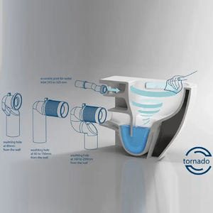 노즐 WC 바그노 아트 작업 욕실 벽 화장실 위생 사이클론-wc-vortex 일체형 화장실-커버 포함-monobloco inodoro - Product Image 4