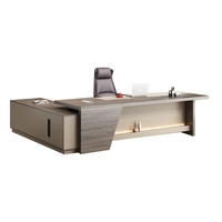 Bureau de direction, table de bureau, mobilier de bureau, table d'affaires en forme de L, fabricant chinois de luxe, jolies tables de bureau modernes en bois