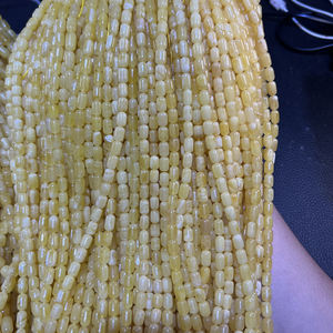 Gioielli in ambra russa naturale di alta qualità a forma di capsula bianca gialla 6-8mm perline di preghiera musulmane qualità perfetta e pulita - Product Image 4