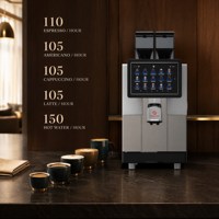 Mesin Espresso Kafe Profesional Layar Sentuh Cerdas Fungsi Pour-Over Latte untuk Penggunaan Komersial Hotel Kedai Kopi