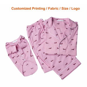 Ropa de estar para mascotas a juego con la ropa familiar, conjuntos de pijamas a juego para perros y dueños, Bassotto, Salchicha, <span class=keywords><strong>Dachshund</strong></span>, Wiener, Dackel - Product Image 2
