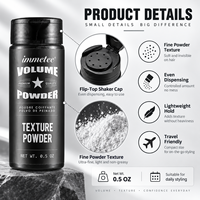 Bedak Penata Rambut Private Label untuk Pria, Bedak Tekstur Rambut Penambah Volume, Pengangkat Akar Rambut, Hasil Matte Alami dengan Botol Shaker