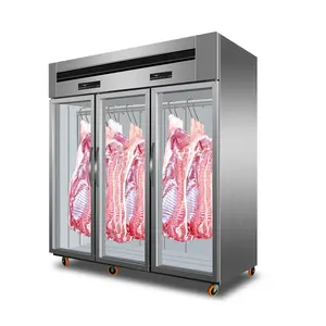 Komersial Butchery Display lemari es segar daging Butchery tampilan lemari es peralatan Butchery