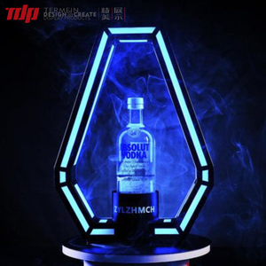 Подставка для бутылок TDP Nightclub VIP, металлическая, золотая, в форме пикового аса, со светодиодной подсветкой, для демонстрации бутылок шампанского - Product Image 5