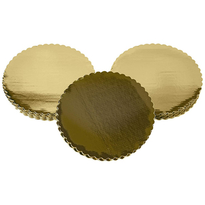 Plateau de gâteau rond, plateau de Base de cercle de gâteau jetable, plateau de gâteau rond, plateau de gâteau rond enduit, Base de <span class=keywords><strong>carton</strong></span> alimentaire doré - Product Image 5