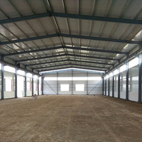 Bâtiment préfabriqué en structure métallique pour hangar, entrepôt, atelier, usine, matériaux métalliques industriels
