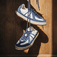 Chaussures décontractées pour hommes Maden – Baskets minimalistes respirantes en toile, style preppy rétro, coupe ajustée, tendance automne 2026