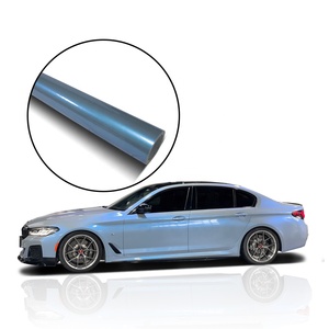 Films de changement de couleur de voiture en PVC PET gris bleu gris-bleu pour l'enveloppement de voiture/<span class=keywords><strong>auto</strong></span>/véhicule, autocollants en vinyle - Product Image 1