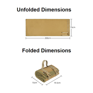Alfombra Táctica Portátil para Camping, Impermeable, de Nailon 1000D, para Senderismo al Aire Libre y Descanso en Interiores - Product Image 3