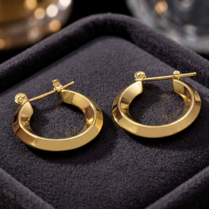 Wholesale 14K 18K 24K Gold <b>Filled</b> Fashion Hoop Earrings, Modern Earrings, Fashion Jewelry, Classic Earrings, Statement Earrings. - Product Image 3